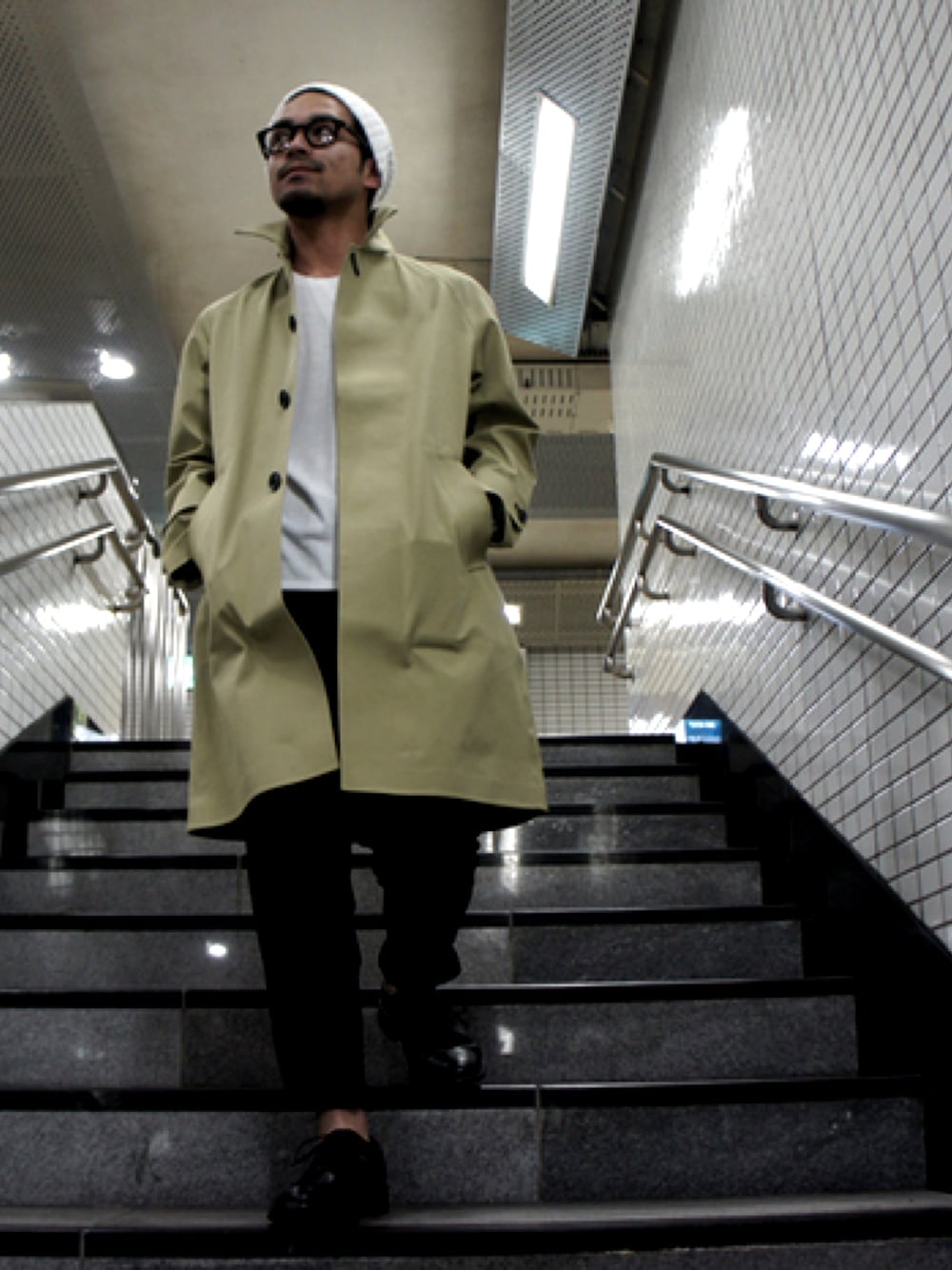 THE NORTH FACEのステンカラーコート（ベージュ系）を使った人気