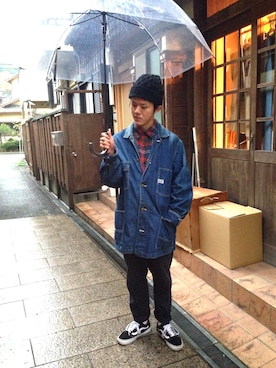 「BIG SMITH（ビッグスミス）のアイテム（ジャケット/アウター）」を使った、tetsumaさん（メンズ・164cm）の秋コーディネート