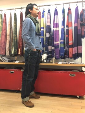 「NORIEI（ノリエイ）のアイテム」を使った、leo_banshuoriさん（メンズ・165cm）の冬コーディネート