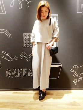 「A part by（アパートバイ）のアイテム（オールインワン・サロペット）」を使った、エミリさん（レディース・158cm）の冬コーディネート