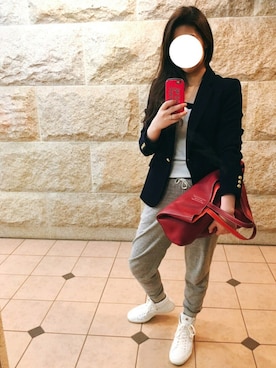 「HUGO BOSS（ヒューゴボス）のアイテム」を使った、BOWさん（レディース・169cm）の秋コーディネート