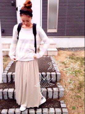 「adidas（アディダス）のadidas Originals / STAN SMITH W（スニーカー）」を使った、makiさん（レディース・161cm）の冬コーディネート