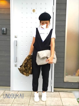 「adidas（アディダス）のadidas Originals / STAN SMITH W（スニーカー）」を使った、makiさん（レディース・161cm）の秋コーディネート