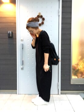 「adidas（アディダス）のadidas Originals / STAN SMITH W（スニーカー）」を使った、makiさん（レディース・161cm）の秋コーディネート