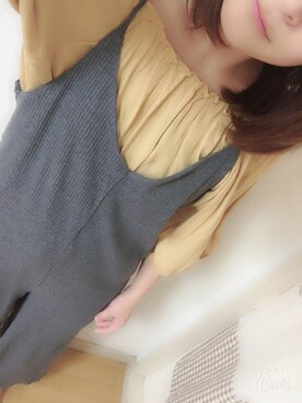 「Omekashi（オメカシ）のアイテム（オールインワン・サロペット）」を使った、あおちゃんさん（レディース・155cm）の夏コーディネート