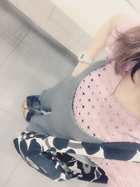 「Omekashi（オメカシ）のアイテム（オールインワン・サロペット）」を使った、あおちゃんさん（レディース・155cm）の夏コーディネート