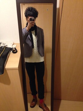 ててぃーさん（メンズ・177cm）の秋コーディネート