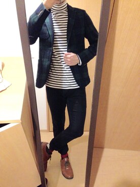 「ツイードジャケット」｜ててぃーさん（メンズ・177cm・20代）の冬コーディネート