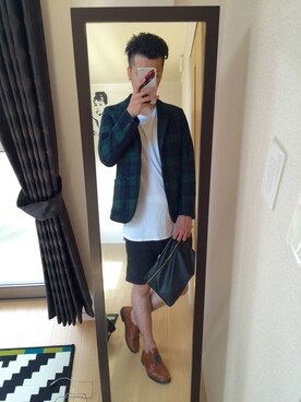 「アイテム（その他アウター）」を使った、ててぃーさん（メンズ・177cm・20代）の秋コーディネート
