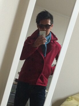 「アイテム（ピーコート）」を使った、ＪＯＫＥＲさん（メンズ・174cm・10代）の冬コーディネート