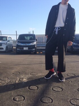 「HARE」｜「アイテム（ナイロンジャケット）」を使った、Doさん（メンズ・175cm）の秋コーディネート