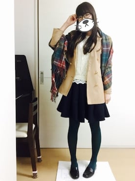 「Honeys（ハニーズ）のアイテム（テーラードジャケット）」を使った、みすけさん（レディース・164cm）の秋コーディネート
