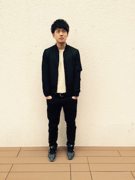 「ADAM ET ROPE'（アダムエロペ）のアイテム（アクセサリー）」を使った、NAOKI.SATOさん（メンズ・179cm）の春コーディネート