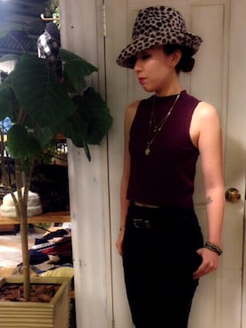 「arth」｜「アイテム（アクセサリー）」を使った、nao oshimiさん（レディース・166cm）の秋コーディネート