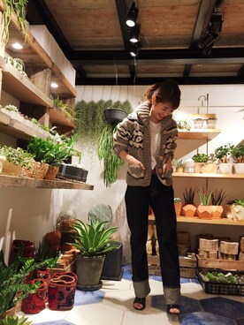 「TODAYFUL（トゥデイフル）のアイテム（その他アウター）」を使った、YUKO さん（レディース・156cm）の秋コーディネート