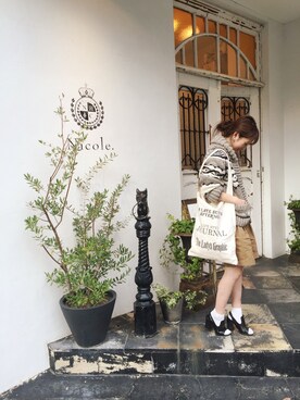 「TODAYFUL（トゥデイフル）のアイテム（その他アウター）」を使った、YUKO さん（レディース・156cm）の秋コーディネート