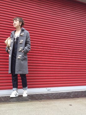 「TODAYFUL（トゥデイフル）のアイテム（サロペット/オーバーオール）」を使った、YUKO さん（レディース・156cm）の秋コーディネート