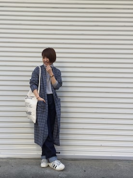 「TODAYFUL（トゥデイフル）のアイテム（その他アウター）」を使った、YUKO さん（レディース・156cm）の冬コーディネート