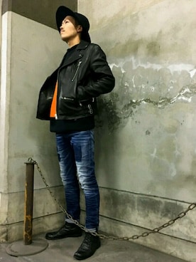 らっつさん（メンズ・181cm）の秋コーディネート