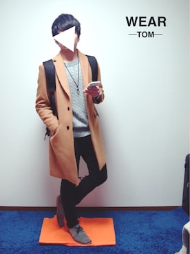 「BLISS POINT（ブリスポイント）のアイテム（ジャケット/アウター）」を使った、TOMさん（メンズ・173cm）の秋コーディネート