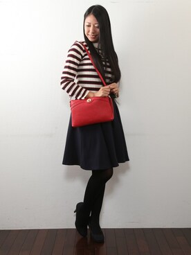 「cache cache（カシュ カシュ）のアイテム」を使った、UNBILLIONさん（レディース・159cm）の秋コーディネート