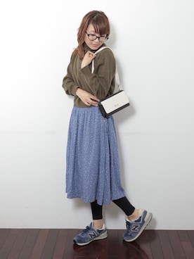 「cache cache（カシュ カシュ）のアイテム」を使った、UNBILLIONさん（レディース・155cm）の秋コーディネート