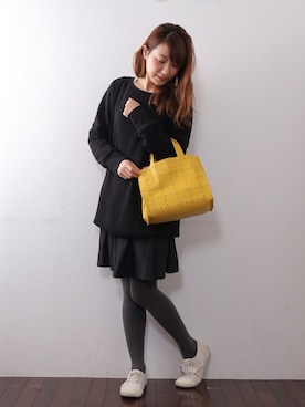 「cache cache（カシュ カシュ）のアイテム」を使った、UNBILLIONさん（レディース・155cm）の冬コーディネート