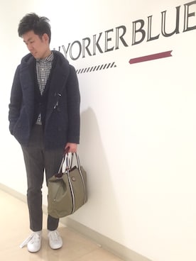 「ギンガムチェックシャツ」｜YMGCさん（メンズ・176cm・20代）の秋コーディネート