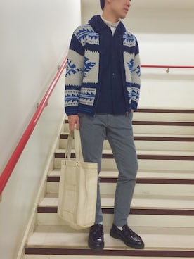 「アイテム（その他アウター）」を使った、YMGCさん（メンズ・176cm・20代）の冬コーディネート