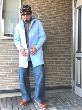 「Lafuma（ラフマ）のアイテム」を使った、やすひろさん（メンズ・177cm）の秋コーディネート