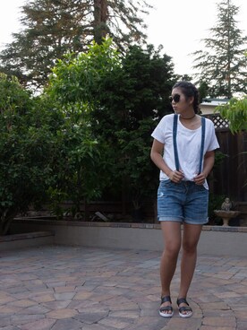 「daily look」｜「アイテム（つなぎ/オールインワン）」を使った、Patricia さん（レディース・170cm）の夏コーディネート