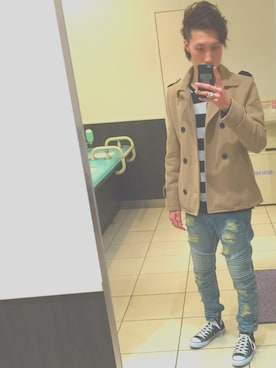 「アイテム（リング）」を使った、Hiroさん（メンズ・173cm・10代）の冬コーディネート