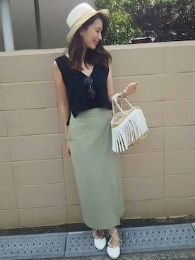 Yuriさん（レディース・165cm）の夏コーディネート