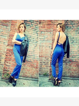「ALDO（アルド）のアイテム（ブーティ）」を使った、natalie*田小熙さん（レディース・153cm）の秋コーディネート