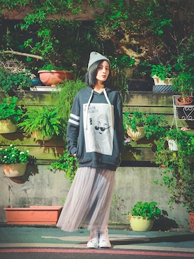 「American style」｜natalie*田小熙さん（レディース・151cm）の冬コーディネート