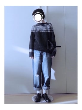 「FIL DE FER（フィルデフェール）のアイテム」を使った、zua.さん（レディース・157cm）の秋コーディネート