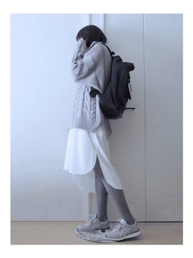 「note et silence （ノートエシロンス）のアイテム」を使った、zua.さん（レディース・157cm）の冬コーディネート