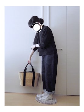 「ORCIVAL（オーシバル）のアイテム」を使った、zua.さん（レディース・157cm）の春コーディネート