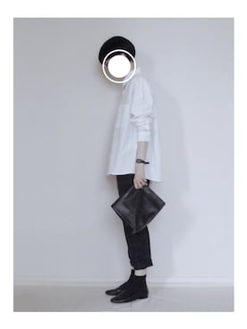 「MARGARET HOWELL（マーガレットハウエル）のアイテム」を使った、zua.さん（レディース・157cm）の秋コーディネート