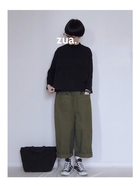 「MAISON DE REEFUR（メゾンドリーファー）のアイテム」を使った、zua.さん（レディース・157cm）の秋コーディネート