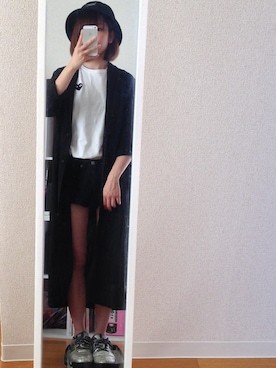 「MONKI（モンキ）のアイテム（テーラードジャケット）」を使った、Kazusaさん（レディース・156cm）の秋コーディネート
