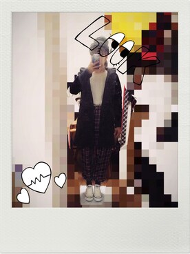 「タータンチェック」｜Kazusaさん（レディース・156cm）の冬コーディネート