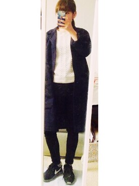 「zucca」｜「アイテム（トレンチコート）」を使った、Kazusaさん（レディース・156cm）の春コーディネート