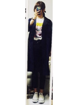 「zucca」｜「アイテム（トレンチコート）」を使った、Kazusaさん（レディース・156cm）の春コーディネート
