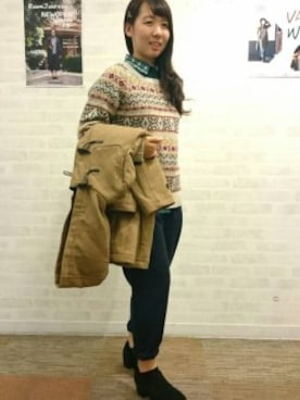 「Wordtrobe（ワードトローブ）のアイテム」を使った、❀Miyuki❀さん（レディース・158cm）の冬コーディネート