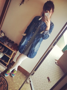 「ハイテクスニーカー」｜maminnieさん（レディース・170cm・20代）の冬コーディネート