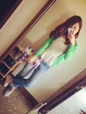 「ぺプラム」｜「アイテム（その他シューズ）」を使った、maminnieさん（レディース・170cm）の春コーディネート