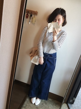 「サンローランパリ」｜「アイテム（その他）」を使った、maminnieさん（レディース・170cm）の春コーディネート
