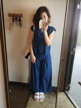 「DHOLIC（ディーホリック）のアイテム（バックパック/リュック）」を使った、maminnieさん（レディース・170cm）の春コーディネート