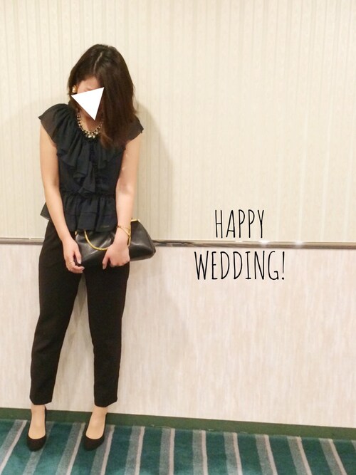 結婚式服装コーデ黒